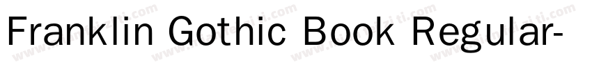Franklin Gothic Book Regular字体转换